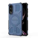For Samsung Galaxy S25 Edge 5G BIBERCAS Real Color Series MagSafe Shockproof Phone Case(Blue)