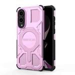 For Samsung Galaxy S25 Edge 5G BIBERCAS Real Color Series MagSafe Shockproof Phone Case(Pink)