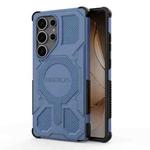 For Samsung Galaxy S25 Ultra 5G BIBERCAS Real Color Series MagSafe Shockproof Phone Case(Blue)