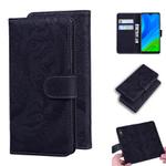 For Huawei P smart 2020 Tiger Embossing Pattern Horizontal Flip Leather Case with Holder & Card Slots & Wallet(Black)