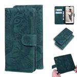 For Huawei P20 Pro Tiger Embossing Pattern Horizontal Flip Leather Case with Holder & Card Slots & Wallet(Green)