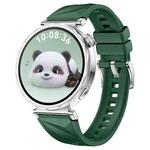 For Huawei Watch GT 5 41mm xDfind Ice Crystal Texture Silicone Watch Band(Dark Green)