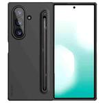 For Samsung Galaxy Z Fold7 5G NILLKIN Fold Liquid Silicone PC Phone Case with Stylus(Black)