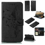 For Huawei Enjoy 20 Feather Pattern Litchi Texture Horizontal Flip Leather Case with Wallet & Holder & Card Slots(Black)