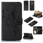 For Google Pixel 5 XL Feather Pattern Litchi Texture Horizontal Flip Leather Case with Wallet & Holder & Card Slots(Black)