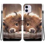 For iPhone 11 Crystal Texture Colored Drawing Leather Phone Case(Calf)