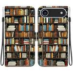 For iPhone 17 Air Crystal Texture Colored Drawing Leather Phone Case(Bookshelf)