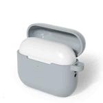 For AirPods Pro 3 Silicone Earphone Protective Case with Hook(Grey)