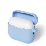 For AirPods Pro 3 Silicone Earphone Protective Case with Hook(Sky Blue)