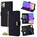 For Samsung Galaxy A05 4G Crossbody Chain Leather Phone Case(Black)