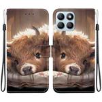 For Honor X8b Crystal Texture Colored Drawing Leather Phone Case(Calf)