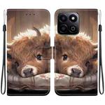 For Honor Play 60 Plus / 200 Smart / Play9T 5G Crystal Texture Colored Drawing Leather Phone Case(Calf)