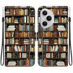 For Honor 400 Pro Global 160.8mm Crystal Texture Colored Drawing Leather Phone Case(Bookshelf)