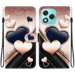 For Honor 400 Lite Global Crystal Texture Colored Drawing Leather Phone Case(Love Heart)
