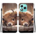 For Honor 400 Lite Global Crystal Texture Colored Drawing Leather Phone Case(Calf)