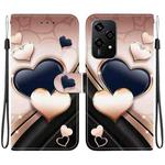 For Honor 200 Lite Global Crystal Texture Colored Drawing Leather Phone Case(Love Heart)