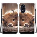For Honor 200 Crystal Texture Colored Drawing Leather Phone Case(Calf)