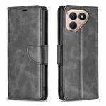 For Tecno Pova 7 Pro 5G Lambskin Texture Pure Color Flip Leather Phone Case(Black)