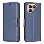 For Tecno Pova 7 Ultra 5G Lambskin Texture Pure Color Flip Leather Phone Case(Blue)