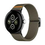For Google Pixel Watch 3 45mm xDfind Elastic Nylon Watch Band(Army Green)