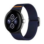 For Google Pixel Watch 3 45mm xDfind Elastic Nylon Watch Band(Dark Blue)