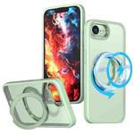 For iPhone 16e kalebol MagSafe Metal Ring Holder Phone Case(Avocado Green)
