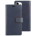 For iPhone 12 / 12 Pro GOOSPERY MANSOOR Crazy Horse Texture Horizontal Flip Leather Case with Holder & Card Slots & Wallet(Navy Blue)