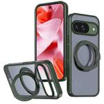 For Google Pixel 9 kalebol MagSafe Metal Ring Holder Phone Case(Green)