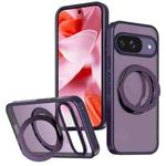 For Google Pixel 9 kalebol MagSafe Metal Ring Holder Phone Case(Dark Purple)