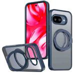 For Google Pixel 9a kalebol MagSafe Metal Ring Holder Phone Case(Blue)