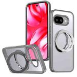 For Google Pixel 9a kalebol MagSafe Metal Ring Holder Phone Case(Titanium Gray)