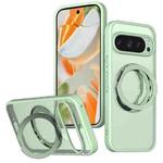 For Google Pixel 9 Pro kalebol MagSafe Metal Ring Holder Phone Case(Avocado Green)