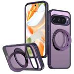 For Google Pixel 9 Pro XL kalebol MagSafe Metal Ring Holder Phone Case(Dark Purple)