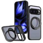 For Google Pixel 10 Pro kalebol MagSafe Metal Ring Holder Phone Case(Black)