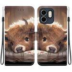 For Infinix Hot 50i / Smart 9 Crystal Texture Colored Drawing Leather Phone Case(Calf)