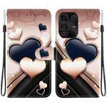 For Infinix Note 50 Pro+ Crystal Texture Colored Drawing Leather Phone Case(Love Heart)