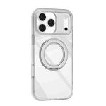 For iPhone 17 Pro Max Mutural Ice Amber Series MagSafe Holder TPU Phone Case(Transparent)