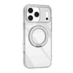 For iPhone 17 Pro Mutural Ice Amber Series MagSafe Holder TPU Phone Case(Transparent)
