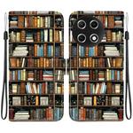 For Tecno Camon 30S / Camon 30S Pro Crystal Texture Colored Drawing Leather Phone Case(Bookshelf)