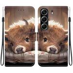 For Tecno Camon 40 Crystal Texture Colored Drawing Leather Phone Case(Calf)