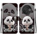 For Tecno Pop 9 5G / Spark 30C 5G Crystal Texture Colored Drawing Leather Phone Case(Milk Tea Bear)