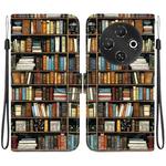 For Tecno Pop 9 5G / Spark 30C 5G Crystal Texture Colored Drawing Leather Phone Case(Bookshelf)