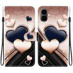 For Tecno Pop 10 / Spark Go 2 4G Crystal Texture Colored Drawing Leather Phone Case(Love Heart)
