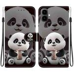 For Tecno Pop 10 / Spark Go 2 4G Crystal Texture Colored Drawing Leather Phone Case(Milk Tea Bear)