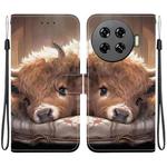 For Tecno Spark 20 Pro+ Crystal Texture Colored Drawing Leather Phone Case(Calf)