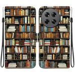 For Tecno Spark 20 Pro+ Crystal Texture Colored Drawing Leather Phone Case(Bookshelf)
