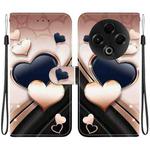 For Tecno Spark 30 4G Crystal Texture Colored Drawing Leather Phone Case(Love Heart)