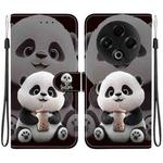 For Tecno Spark 30 4G Crystal Texture Colored Drawing Leather Phone Case(Milk Tea Bear)