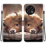 For Tecno Spark 30 Pro Crystal Texture Colored Drawing Leather Phone Case(Calf)