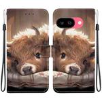 For Google Pixel 9a Crystal Texture Colored Drawing Leather Phone Case(Calf)